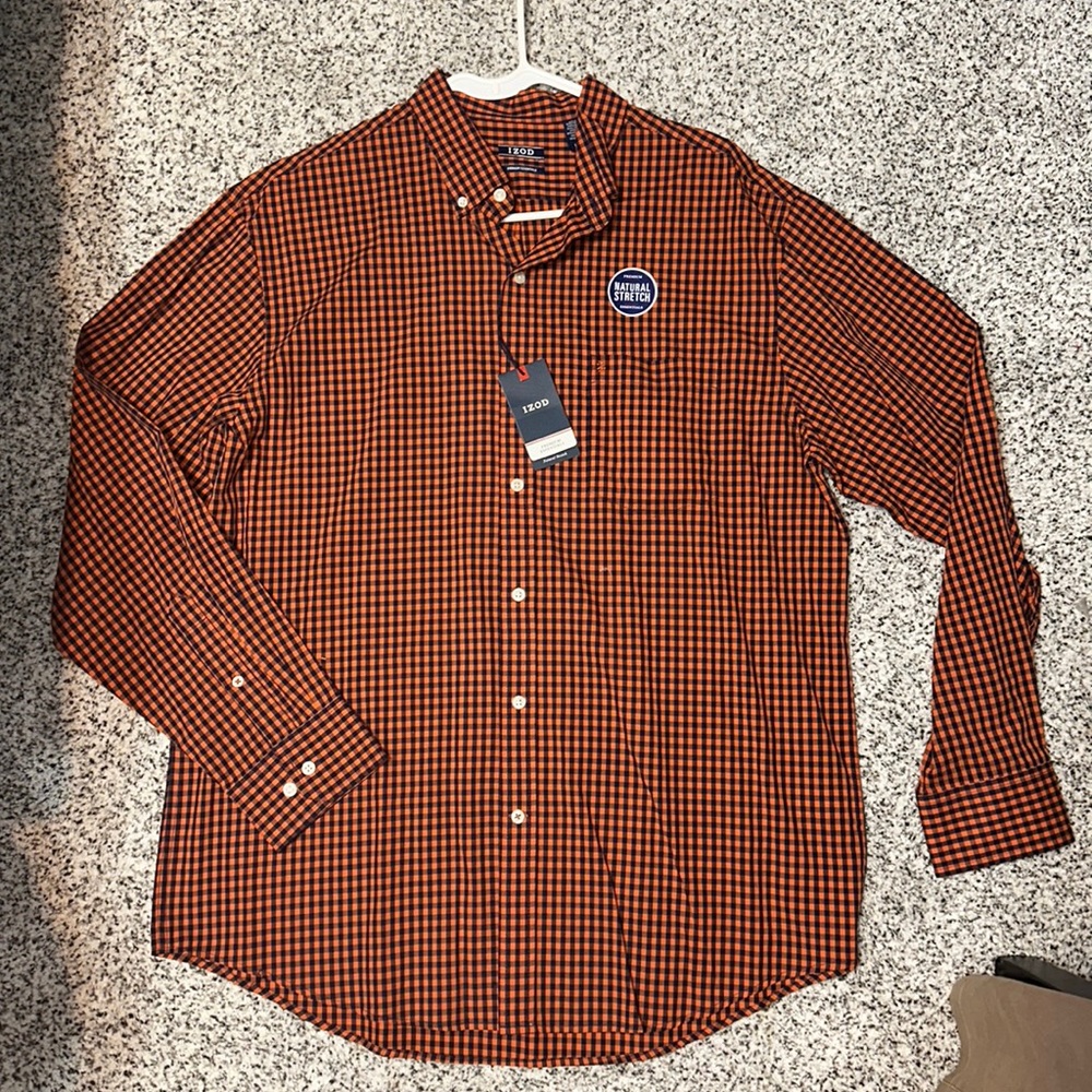 Izod Button Down Dress Shirt - Men’s Large NWT